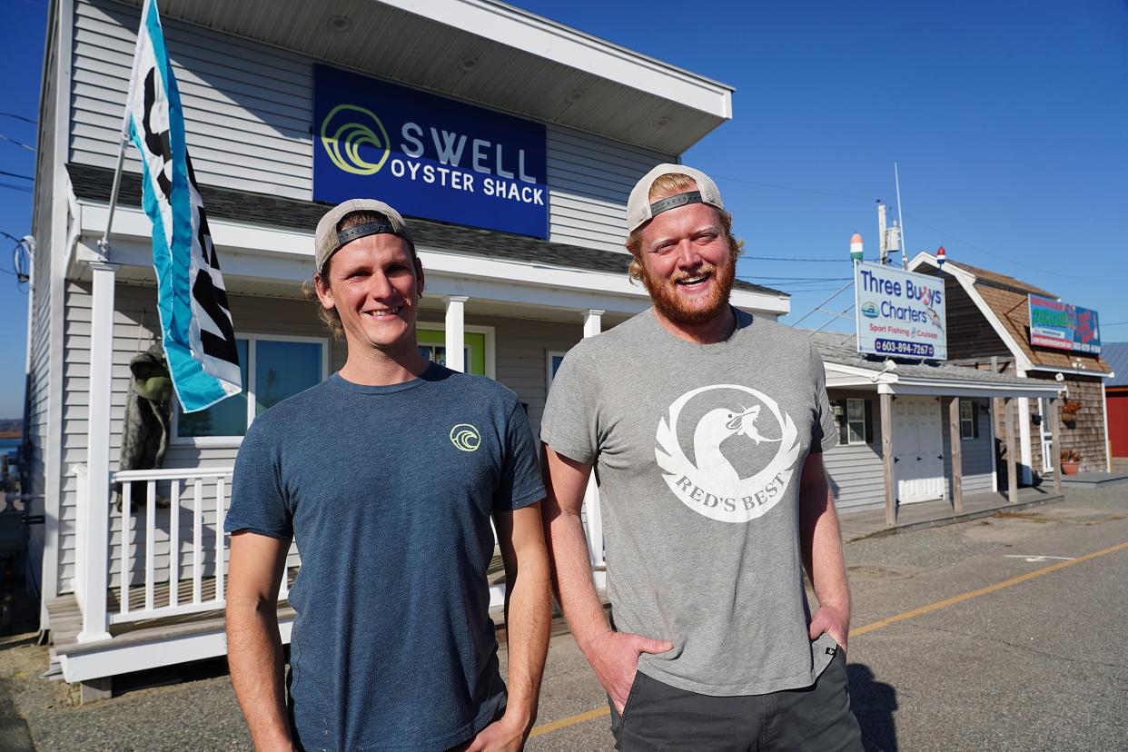Swell Oyster Company owners Russ Hilliard and Conor Walsh will open the Shuck Shack this season at 3 D St., one block from the Casino Ballroom.