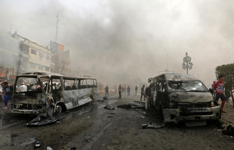 ISIS claims deadly suicide bombings in Baghdad area