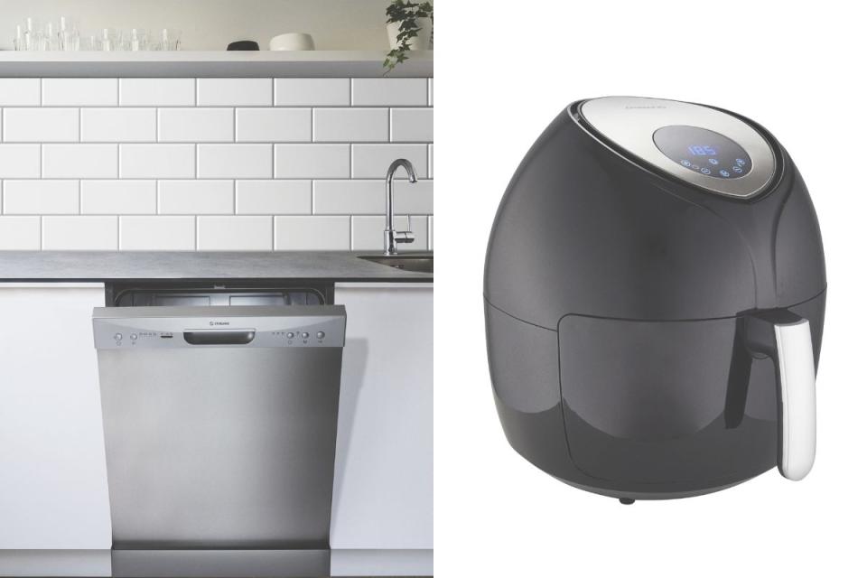 Aldi's 12 Place Stainless Steel Dishwasher and 8.5L Digital Air Fryer 