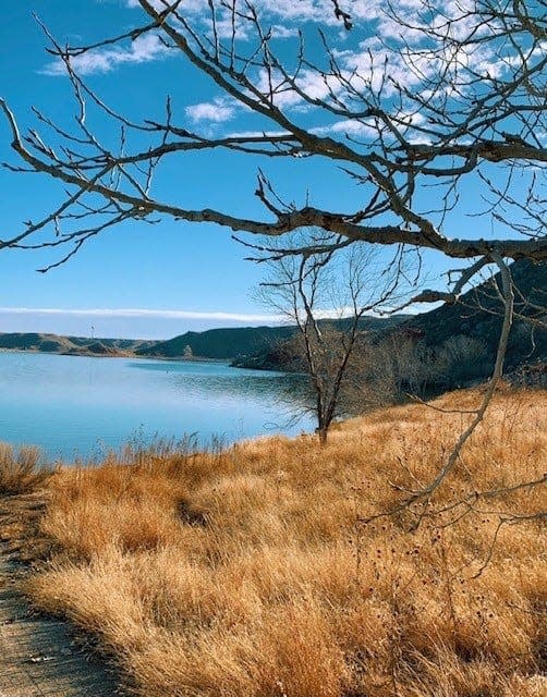 Lake Meredith is located about 40 minutes from Amarillo and offers boating, fishing, camping and other activities.