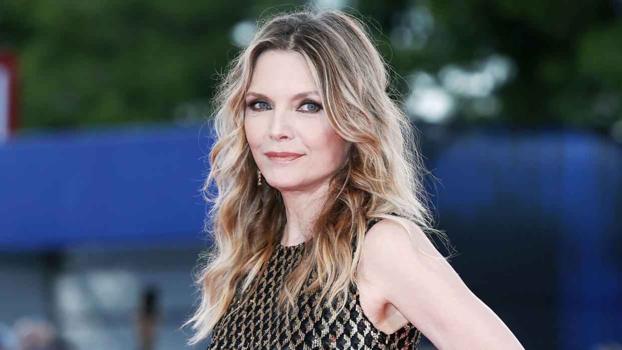 VENICE, ITALY - SEPTEMBER 05: Michelle Pfeiffer attends the red carpet of the movie 'Mother!' during the 74th Venice Film Festival on September 5, 2017 in Venice, Italy.