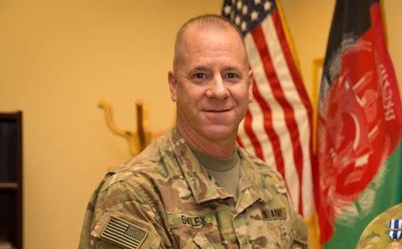 Army Brig. Gen. Jeffrey Smiley was shot during the attack, and two Afghan officials were killed. (Photo: Train, Advise and Assist Command - South / Facebook)