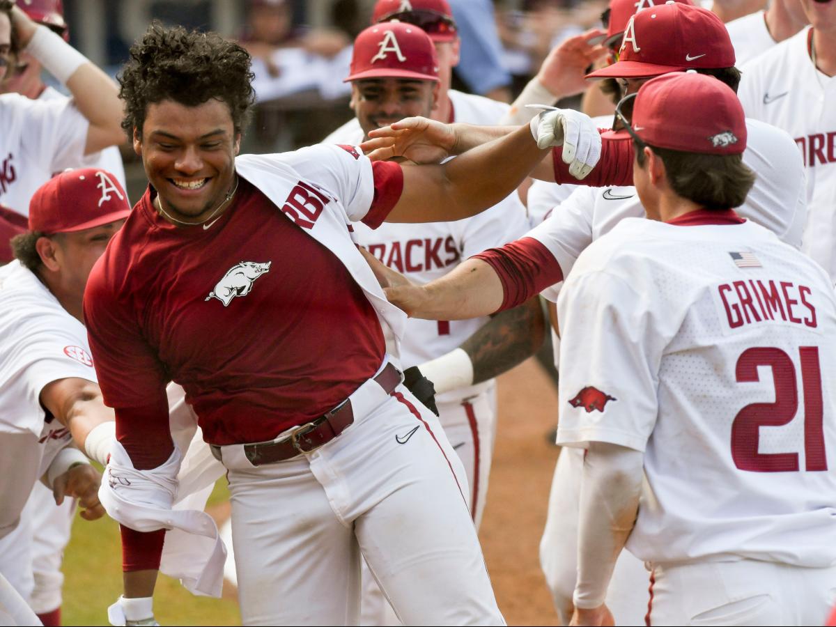 BEST NCAA Arkansas Razorbacks Baseball Jersey