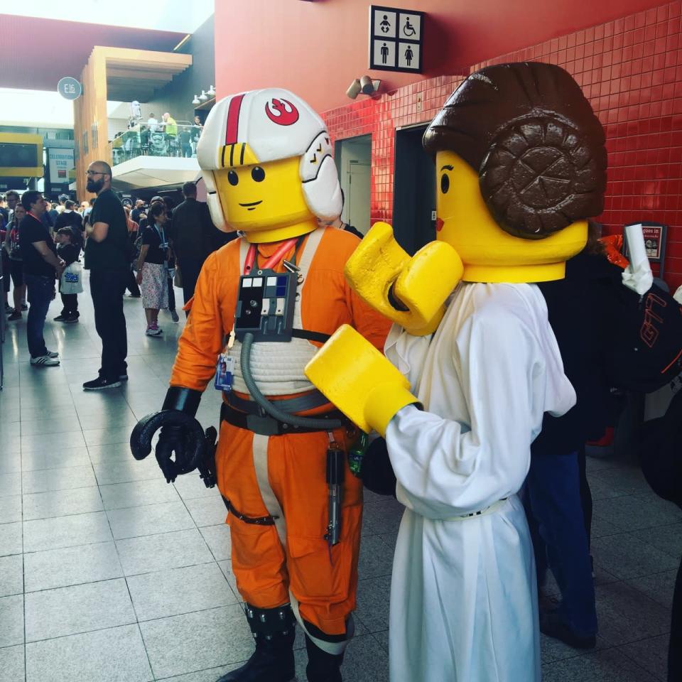 Lego Luke and Leia Minifigures