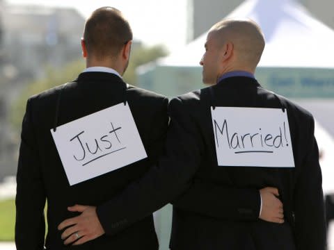 gay couple same-sex marriage