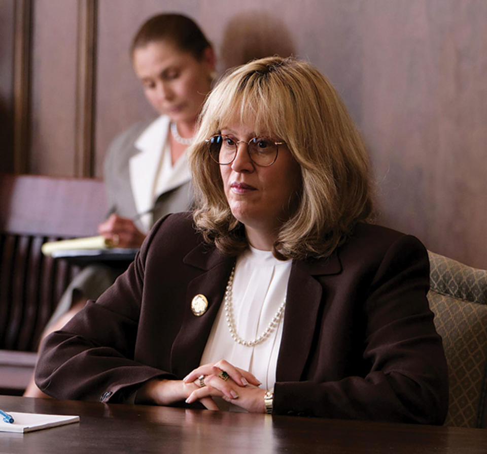 Sarah Paulson as Linda Tripp in Impeachment: American Crime Story “The Grand Jury” - Credit: Tina Thorpe/FX