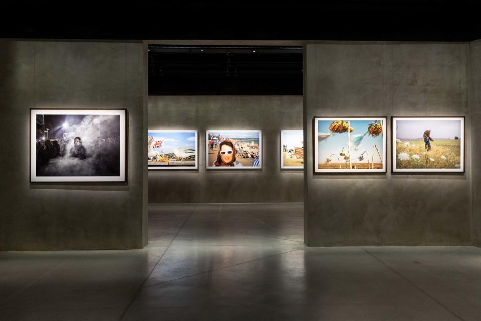A view of the “Magnum Photos – Colors, Places, Faces” exhibition. - Credit: courtesy of Giorgio Armani