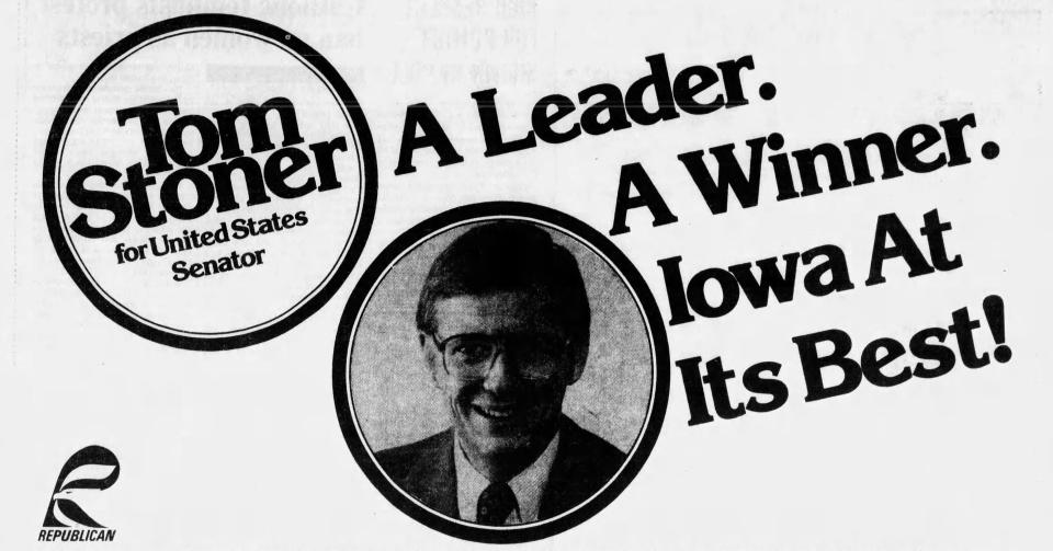 A Tom Stoner ad from when he ran against Charles Grassley for the U.S. Senate.