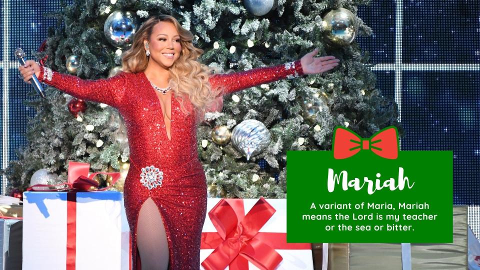 Mariah Carey and the explanation of her Christmas baby name Mariah