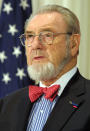 397791 04: Former U.S. Surgeon General C. Everett Koop speaks during a press conference in response to a report released by the National Cancer Institute (NCI) on the impact of light and low tar cigarettes November 27, 2001 in Washington, DC. The NCI report concluded that light and low tar cigarettes do not reduce smokers'' health risks. (Photo by Alex Wong/Getty Images)