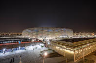 FILE - A general view of the Education City Stadium in Doha, Qatar, Tuesday, Dec. 7, 2021. (AP Photo/Darko Bandic, File)