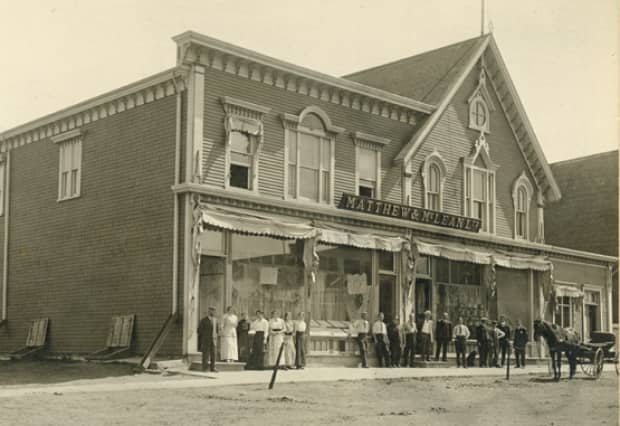 The Matthew & McLean building in Souris circa 1900, when the general store was one of the main businesses in eastern P.E.I. The building still exists today. 