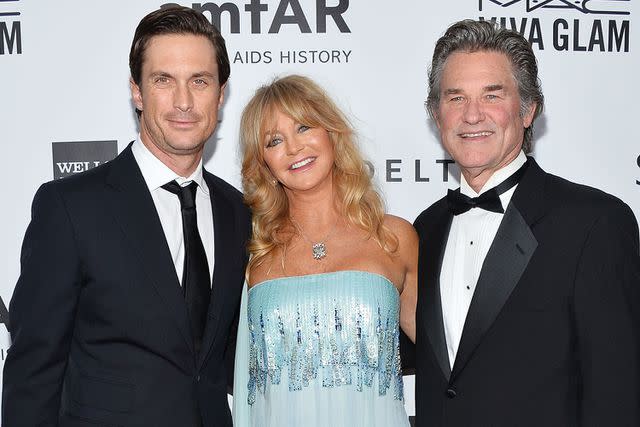 Amanda Edwards/WireImage Oliver Hudson, Goldie Hawn and Kurt Russell