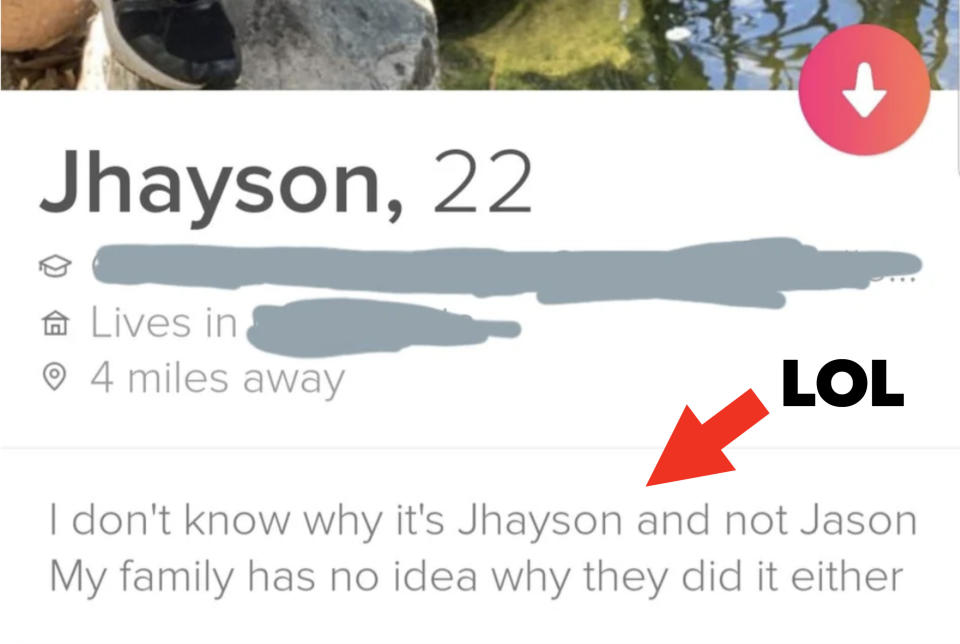 "I don't know why it's Jhayson and not Jason."