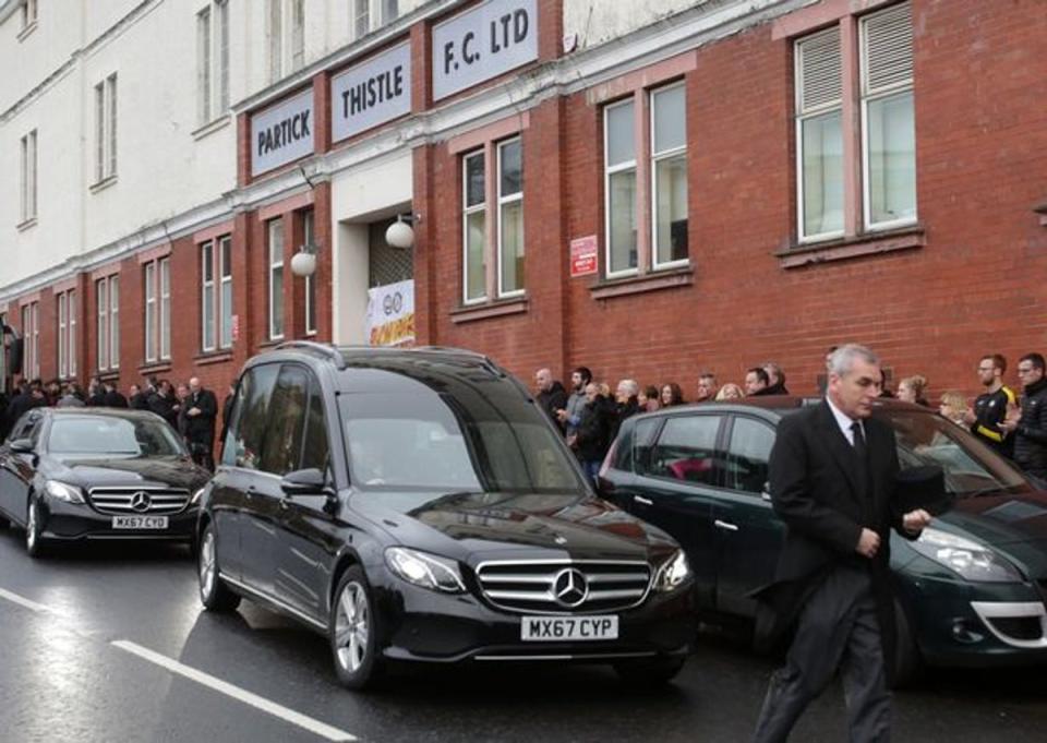 Mr Weir invested in his beloved football club Partick Thistle FC, with a section of the stadium renamed the Colin Weir Stand (Getty)