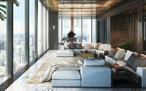 The Wallich Residence Super Penthouse was reportedly bought for £44m; it had previously been listed at £59m - Credit: James Edition