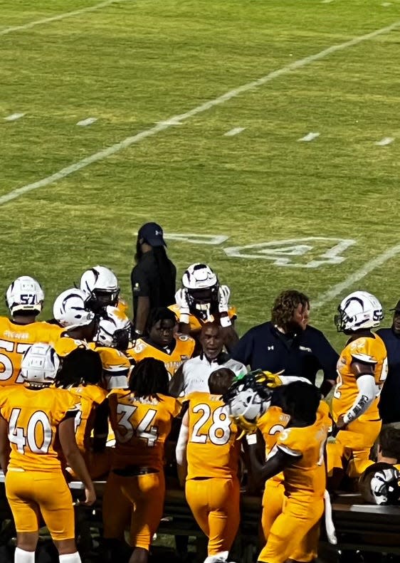 Gulf Coast named Manny Evans as the program's head football coach earlier this month. Evans, seen here talking to his defense at Lehigh, served as the Lightning's defensive coordinator and coached under James Chaney.
