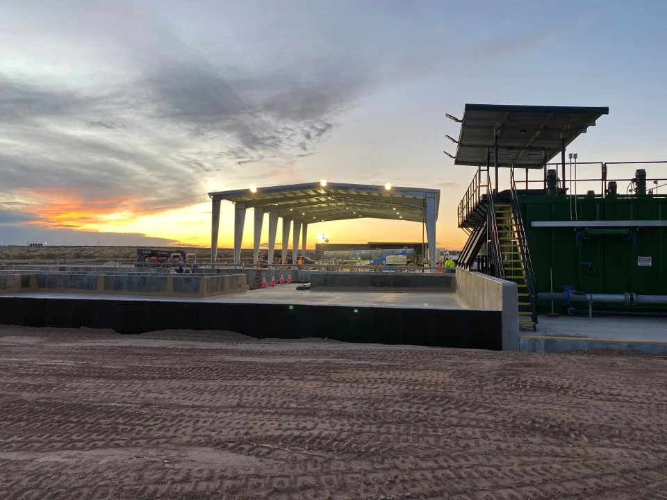 Milestone Environmental Service's Battle Axe facility is pictured near Carlsbad. The facility will manage both liquid and solid wastes from oil and gas operations.