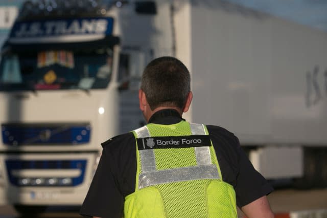 Border Force At Work At UK Ports