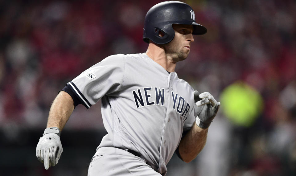 Brett Gardner came through with the series-sealing hit against the Indians. (AP)