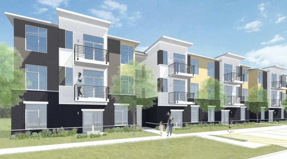 Rendering of proposed 50-unit affordable housing apartment project in North Holmdel