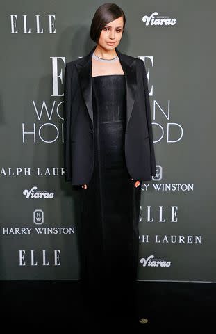 <p>MICHAEL TRAN/AFP via Getty Images</p> Sofia Carson attends Elle's Women in Hollywood Celebration in Los Angeles.