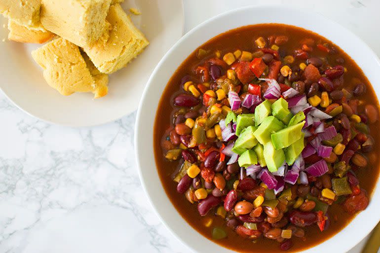 Slow Cooker Three-Bean Chili