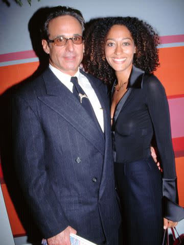 <p>RTTalesnick /MediaPunch/Alamy</p> Robert Ellis Silberstein and Tracee Ellis Ross attend an Ovarian Cancer Benefit in New York City in December 1997.