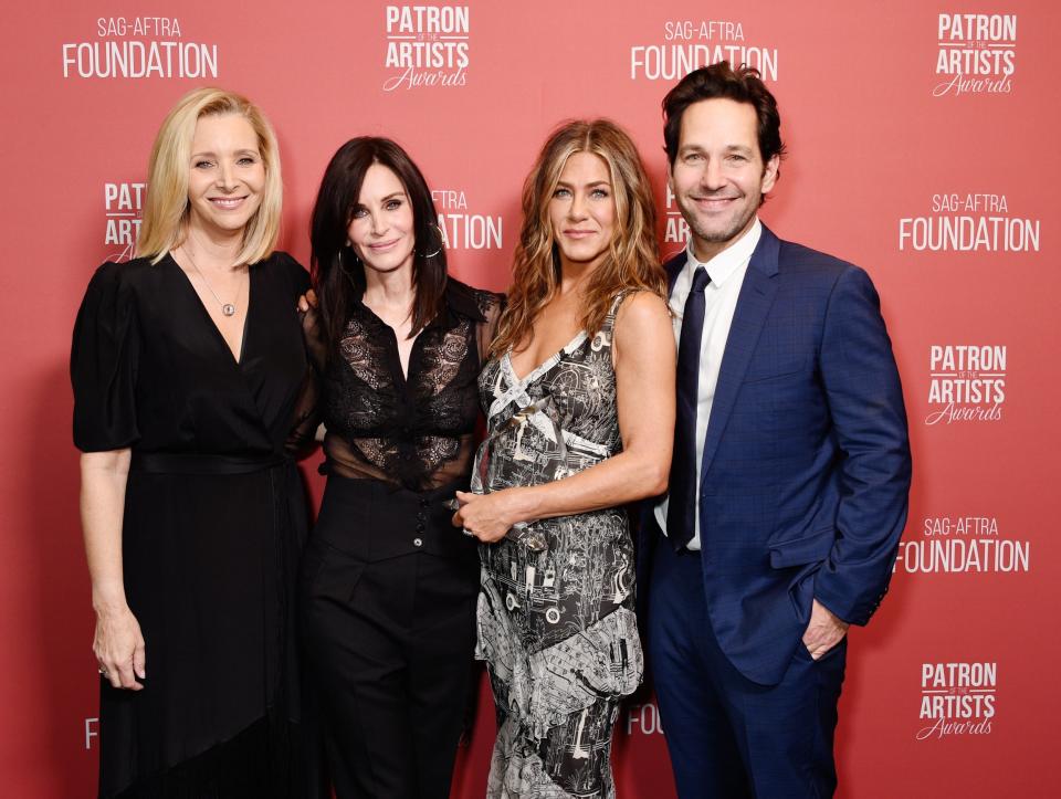 Co-stars: They also posed with Paul Rudd (Getty Images for SAG-AFTRA Found)