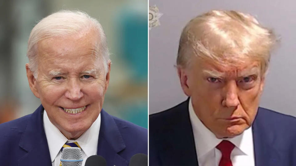 President Biden and Donald Trump