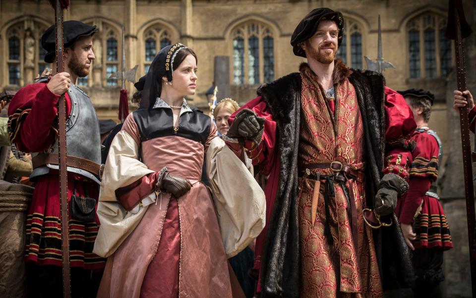 Claire Foy and Damian Lewis in Wolf Hall - BBC