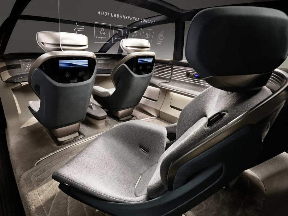 Interior do Audi Urbansphere foi projetado para conforto e praticidade (Imagem: Divulgação/Audi)