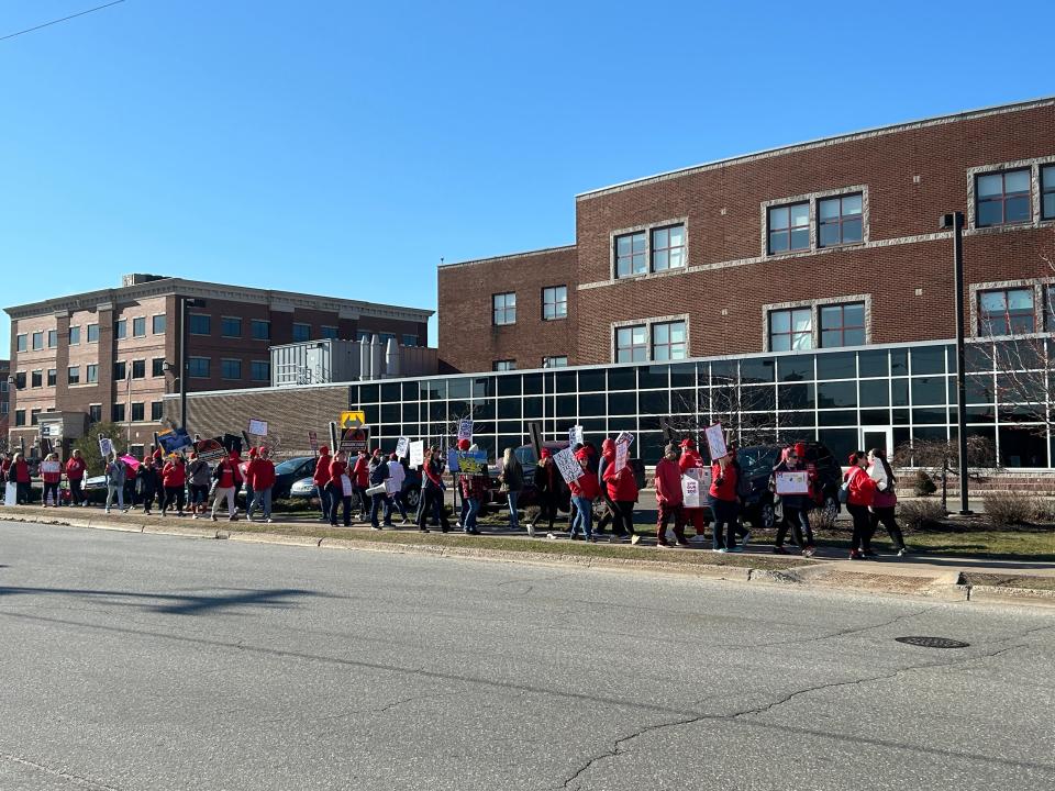 Nurses at MyMichigan Medical Center Sault went on strike on Monday, April 15, 2024.