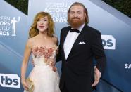 26th Screen Actors Guild Awards – Arrivals – Los Angeles, California, U.S., January 19, 2020 – Gry Molvaer Hivju and Kristofer Hivju