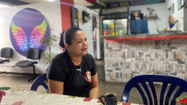 Yeidis Morales, en su restaurante "El Sazón de Margarita".