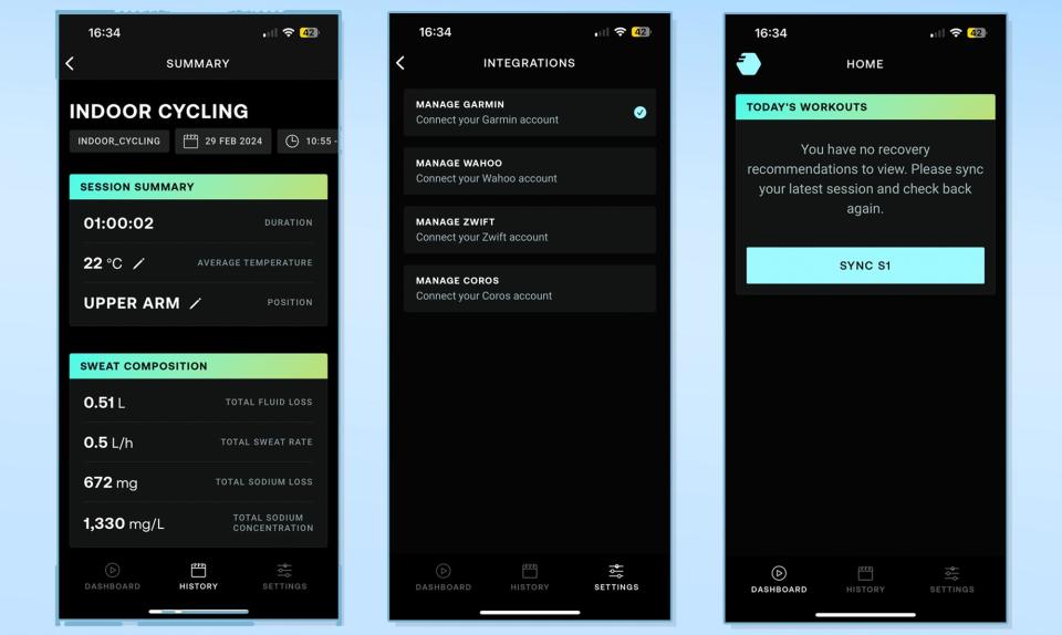 FLOWBIO S1 data analysis in the FLOWBIO iPhone app