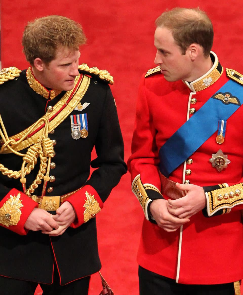 Prince Harry was William's 'supporter' at his wedding to Kate Middleton in 2011. Photo: Getty Images