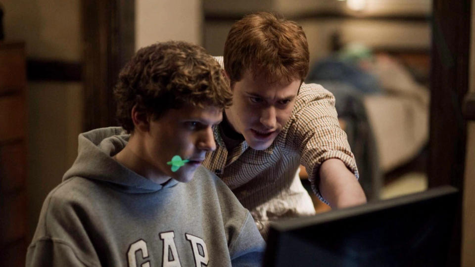 'The Social Network' depicts the creation of Facebook. (Credit: Columbia Pictures)