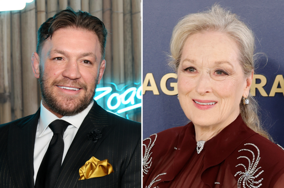 Conor McGregor and Meryl Streep (Getty Images)