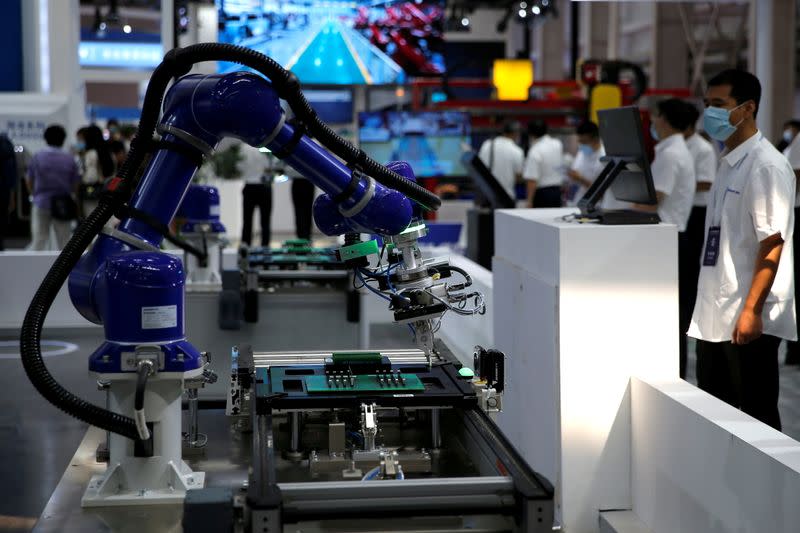 FILE PHOTO: Beijing World Robot Conference 2021 in Beijing