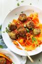 <p>These meat(less)balls over veggie noodles are a vegan's dream.</p><p><em><a href="http://minimalistbaker.com/easy-lentil-meatballs/" rel="nofollow noopener" target="_blank" data-ylk="slk:Get the recipe from Minimalist Baker »;elm:context_link;itc:0;sec:content-canvas" class="link "><span class="redactor-invisible-space">Get the recipe from Minimalist Baker »</span> </a></em></p>