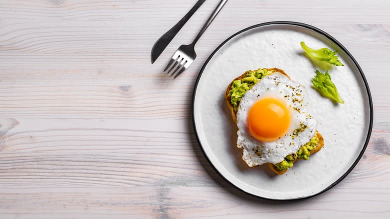 fried egg on toast