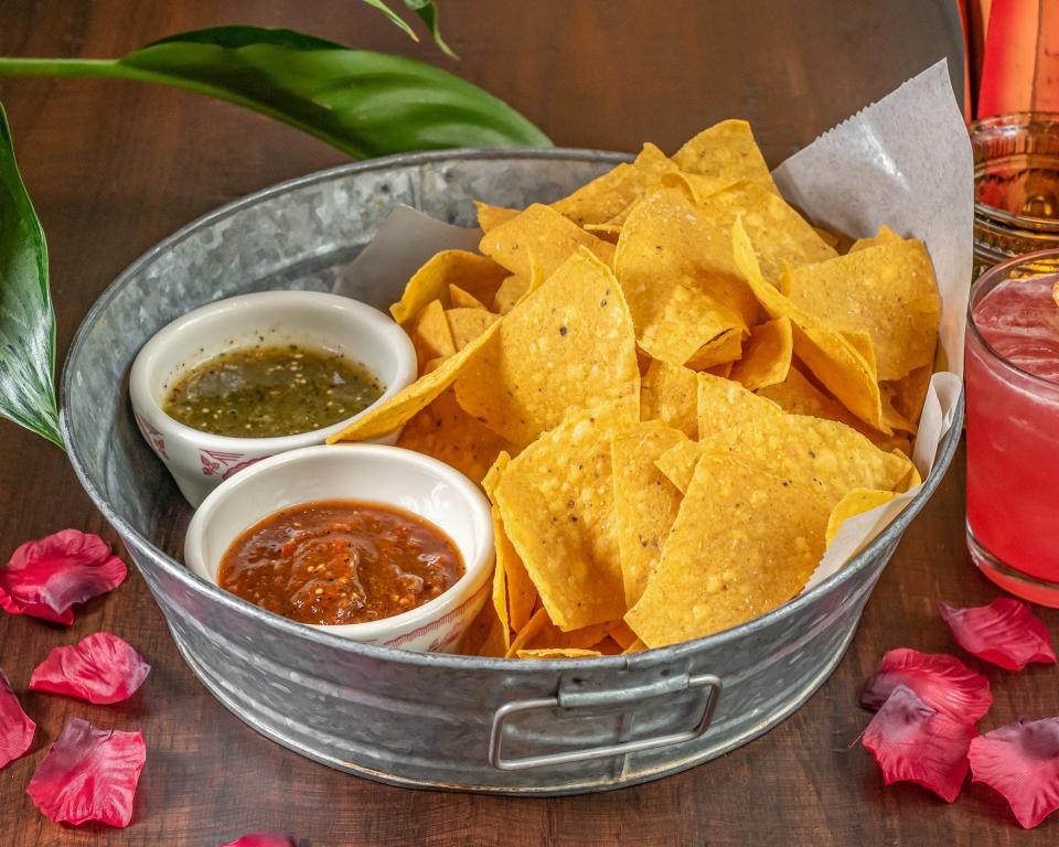 The chips and salsa at El Camino come with charred tomatillo salsa and morita salsa. There are four El Camino locations including the original in Delray Beach, one in Fort Lauderdale, one at The Square in West Palm Beach and the newest in Boca Raton.