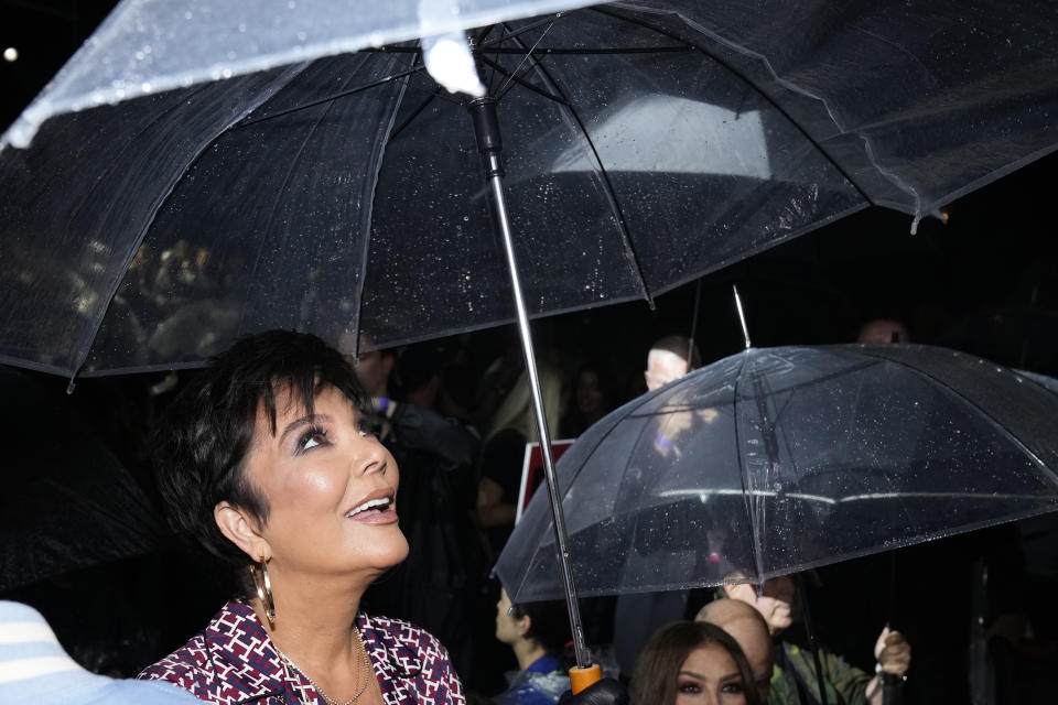 Kris Jenner attends the Tommy Hilfiger Fall 2022 fashion show at the Skyline Drive-In on Sunday, Sept. 11, 2022, in New York. (Photo by Charles Sykes/Invision/AP)