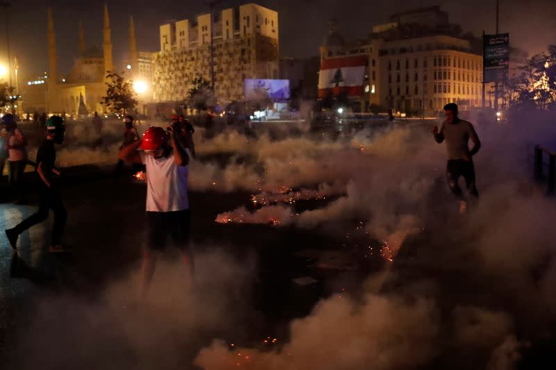 Protests called for in central Beirut days after devastating explosion