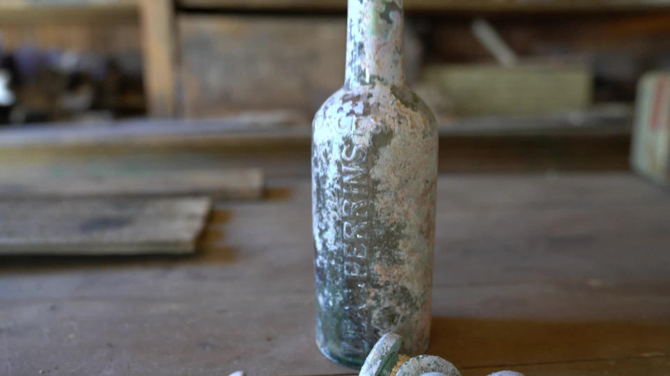 Lea & Perrins Worcestershire Sauce has been manufactured since 1837. It found ardent fans at Cerro Gordo. / Credit: CBS News