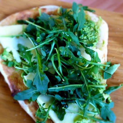 Avocado Arugula Cheese Naan