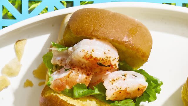 potluck dishes - mini shrimp rolls