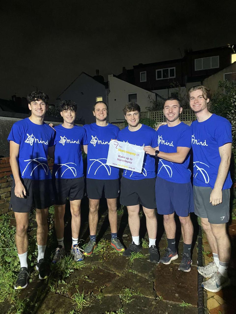 The six University of Bristol friends taking on the run (University of Bristol/PA)