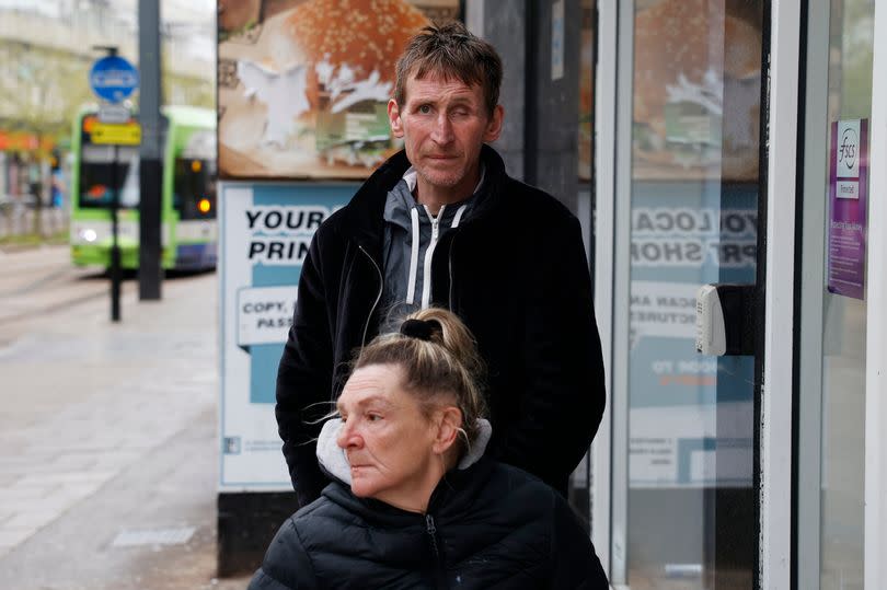 Shane Dyson and Annmarie McDonagh posing for a photo in the street in Croydon